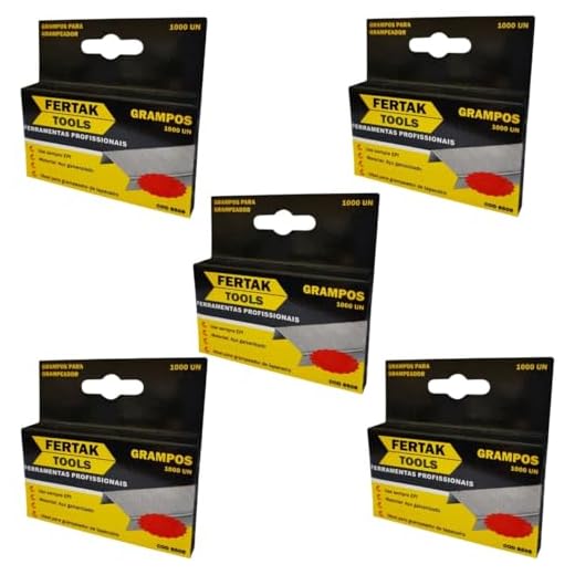 Grampos 10mm Tipo Reto Para Grampeador de Pressão Com 5000 Un | Fertak