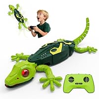 Yidoroye Gecko-Kletterroboter, Ferngesteuerter Gecko für Kinder, klettert an Wänden und Decken, LED-Augen,realistische Bewegungen, geeignet Jungen und Mädchen ab 3-8 Jahren