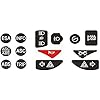Control Switch Replacement Decals for BMW R1200GS / R1200R / F650GS / F800GS / F800R up to 2012