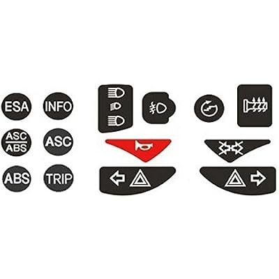 Control Switch Replacement Decals for BMW R1200GS / R1200R / F650GS / F800GS / F800R up to 2012
