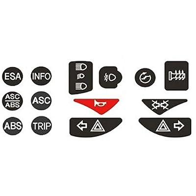 Control Switch Replacement Decals for BMW R1200GS  R1200R  F650GS  F800GS  F800R up to 2012