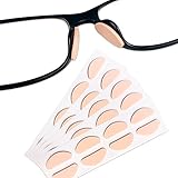 Festful Eyeglass Nose Pads,20 Pairs of Soft Foam Nose Pads, (D-shape/20 * 8mm) (Skin Color)