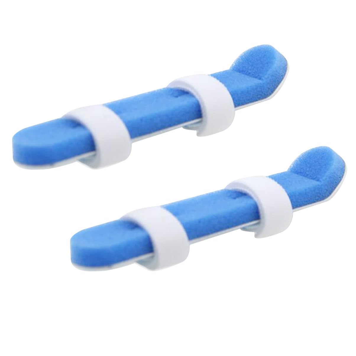 NOLITOY Protective Splint for Finger Finger Support Brace Made of Flexible Material Size l Blue 2pcs Kit