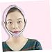 WOONEKY 1pc Breathable Face Lifting Mask for Women Ergonomic Strap Reusable Band for Double Chin Reduction and Facial Shaping Prevents Wrinkles and Sagging Fits All
