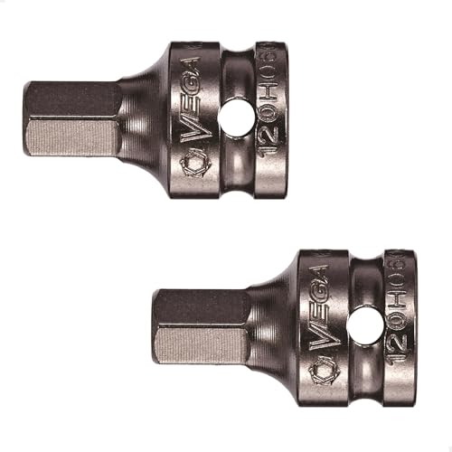 Image of VEGA Hex 1/8" Socket Bit. Professional Grade 1/4" Square Drive Allen Hex 1/8" Bit Socket. 120H0864SB-2