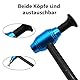 IUSOT Auto-Dellen-Reparaturwerkzeug Reparaturhammer für Autobeulen Mit 5 Knock-Down-Köpfen Lacklose Dellen Entfernung Werkzeug Set Einstellbarer Hammer Für Hagel-Und Dellen-Reparatur