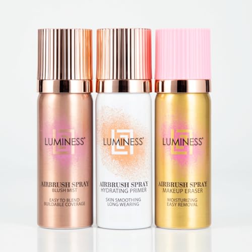 LUMINESS Airbrush Spray Flawless Finish Trio Kit - Hydrating Primer,
