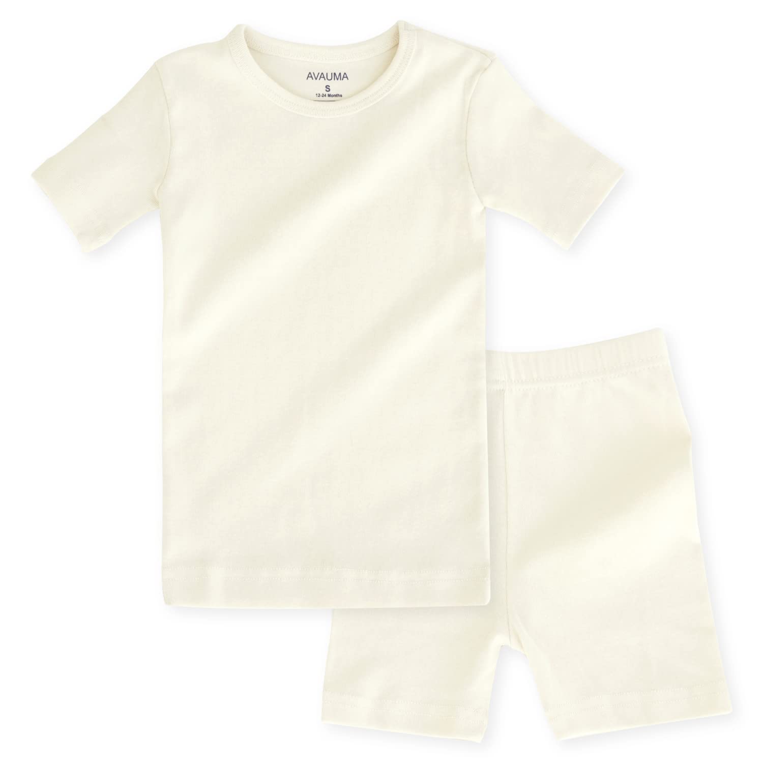 AVAUMA Baby Boys Girls Pajama Set Kids Toddler Snug fit Basic Cotton Sleepwear pjs for Daily