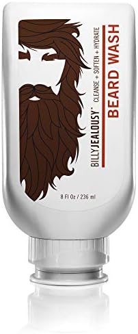 Billy Jealousy Beard Wash for Smooth, Manageable & Frizz-free Facial Hair, Beard Care Enriched with Hydrating Aloe & Strengthening & Conditioning Green Tea Extract