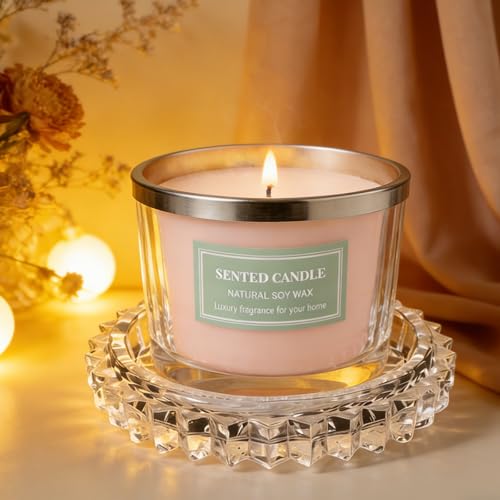 Clear Candle Holder Candle Dish – Chic Glass...