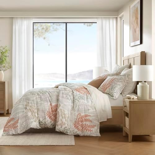 Gracie Mills Floral 100% Cotton Sateen Duvet Cover Set - Thumbnail 3