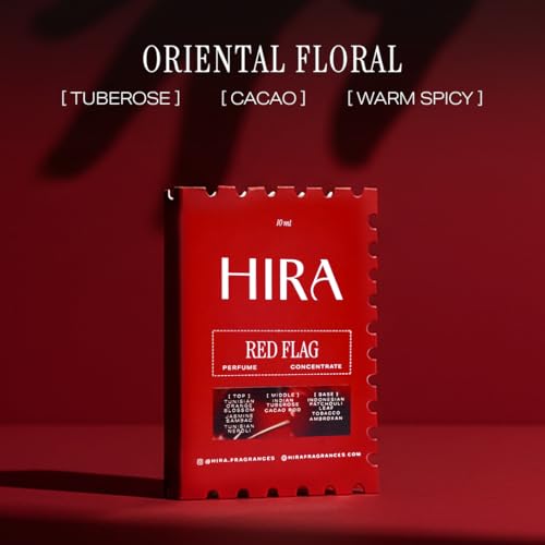 Image of HIRA Red Flag Perfume for Women 10 ml | Bold Floral, Tuberose & Patchouli Eau De Parfum for Date Nights | Long Lasting Perfume for Woman | Skin Friendly Perfumes | Gifts for Woman