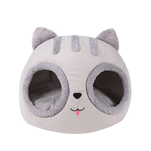Maison de chat fermée contre le froid petit chenil lavable