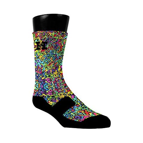HoopSwagg Brand Athletic Socks Graffiti Large Cover