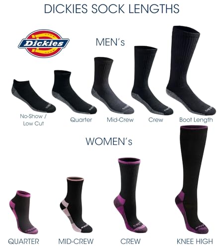 Dickies Men's Dri-Tech Moisture Control No Show/Low Cut Socks, Available in M-XXL (6, 12 Pairs)