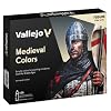 Vallejo - Model Color Medieval Colors Set | Modeling Acrylic Paints | 16 Bottles x 18 ml (0.60 fl.oz.)