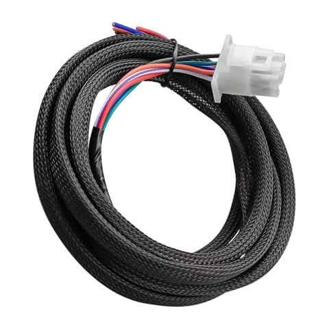 6 Pin Wiring Harness Fit for Leer Truck Camper Topper with TAG Fuse Box, 6-Wire Adapter Connector for Tail Light, 3rd Brake Light, Auxiliary Trailer & Dome Interior Lights Cover