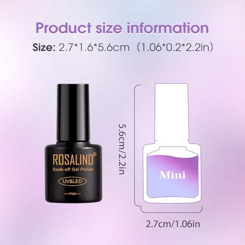 ROSALIND Lakier do paznokci UV Jelly Magnetyczny 12 kolorów Brązowy Srebrny