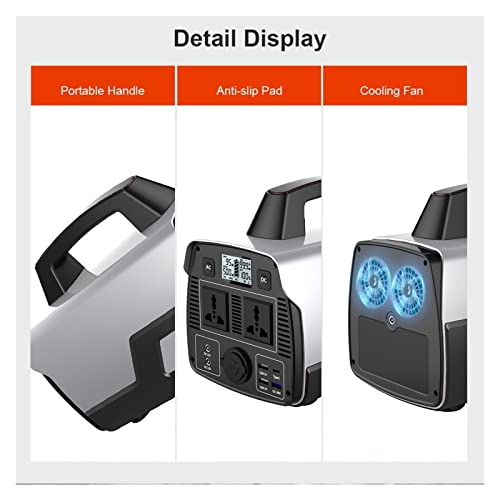 Alimentation extérieure Intelligente Portable, Batterie Lithium-ION Haute Puissance de 600 W, Stockage d'énergie d'urgence extérieur