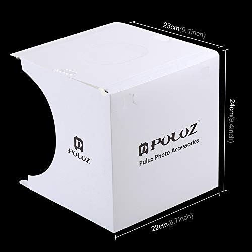 Docooler Puluz Dual Light Lightbox Mini 40 Pcs Sala De Luz Led Foliding Fotografia Iluminação Softbo