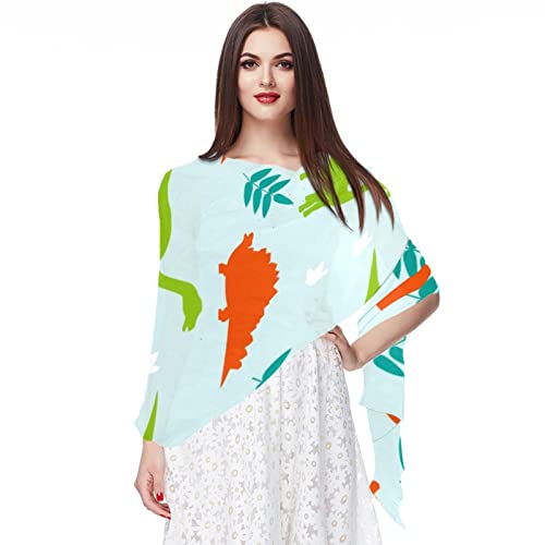 Foulard mousseline de soie Monstera pour femme, étole de plage légère et hijab vintage chic