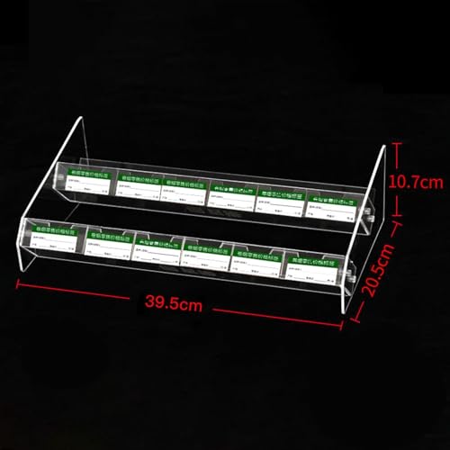 Expositor de acrílico estructurado con diseño jerárquico elegante de 39.5cm 5