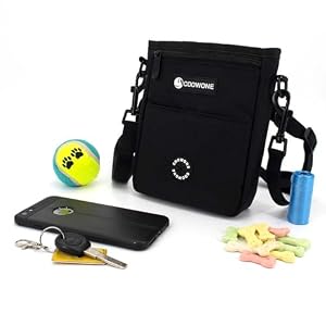 COOWONE Dog Treat Pouch Pet Training Cross Body Bag, Magnetic Closure Dog Walking Fanny Pack Built-in Poop Bag Dispenser, Adjustable Shoulder Strap (Dog Leash) and Waist Belt (Dog Collar) COOWONE Dog Treat Pouch Pet Training Cross Body Bag, Magnetic Closure Dog Walking Fanny Pack Built-in Poop Bag Dispenser, Adjustable Shoulder Strap (Dog Leash) and Waist Belt (Dog Collar)