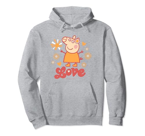 Hoodie Peppa Pig Love en coton idéal pour les sorties printanières et le cocooning