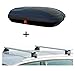 Produktbild VDP Dachbox BA320 carbonlook + Relingträger CRV107A kompatibel mit Audi Q7 (4L) 5 Türer 2006-2015