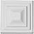 Ekena Millwork ROS04X04DR 4 3/8 inch W x 4 3/8 inch H x 1 4 inch P Dover Rosette, White
