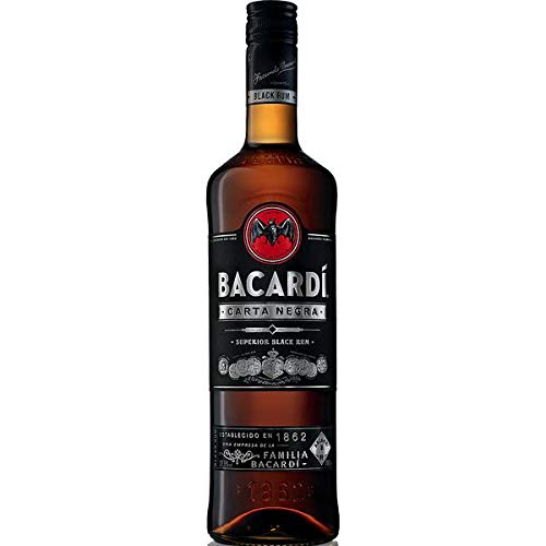 Bacardi Carta Negra Rum 37.5% vol., 6er Pack (6 x 0.7 l)