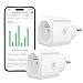 Produktbild EIGHTREE WLAN-Steckdose, programmierbar, kompatibel mit Alexa/Google Home, Smart Life App, Verbrauchsverfolgung, Steuerung des Lüfters/Klimaanlagens, 2,4 GHz WLAN, 16 A 3680 W, 2 Stück