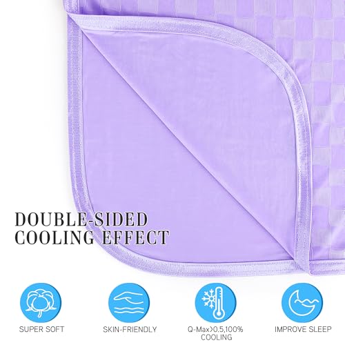 Image of AmyHomie Cooling Blanket for Hot Sleepers,Lightweight Summer Queen Size