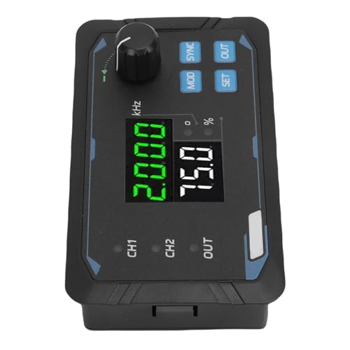 Generic 2 Channel PWM Signal Generator,Frequency 1Hz-150kHz,Adjustable Duty Cycle&Phase for Educational Experiments,Product Testing,Signal Analysis,SCP Output Short Circuit Safety,Soft