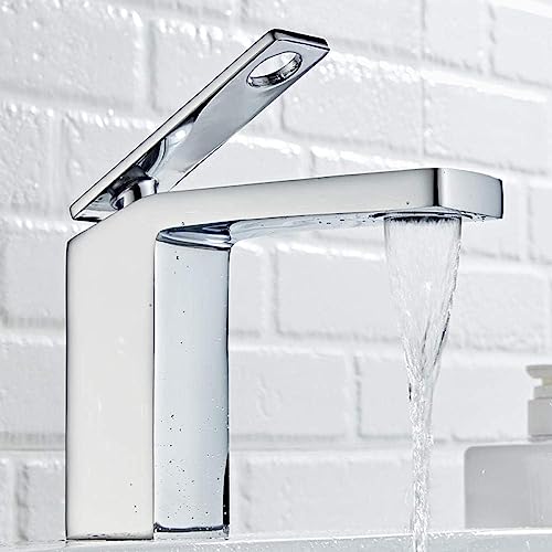 Robinet salle de bain finitions haut de gamme mitigeur monocommande chrome éclatant