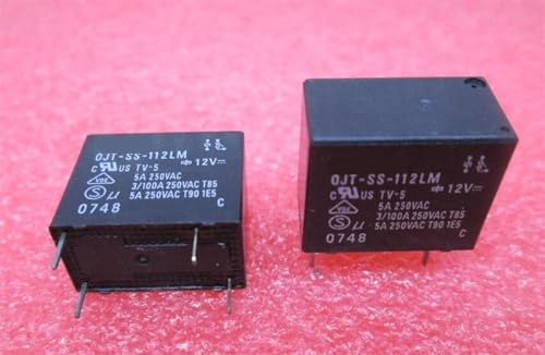 Relé OJT-SS-112LM de 12VDC tipo DIP4 pack de 5 unidades para circuito impreso