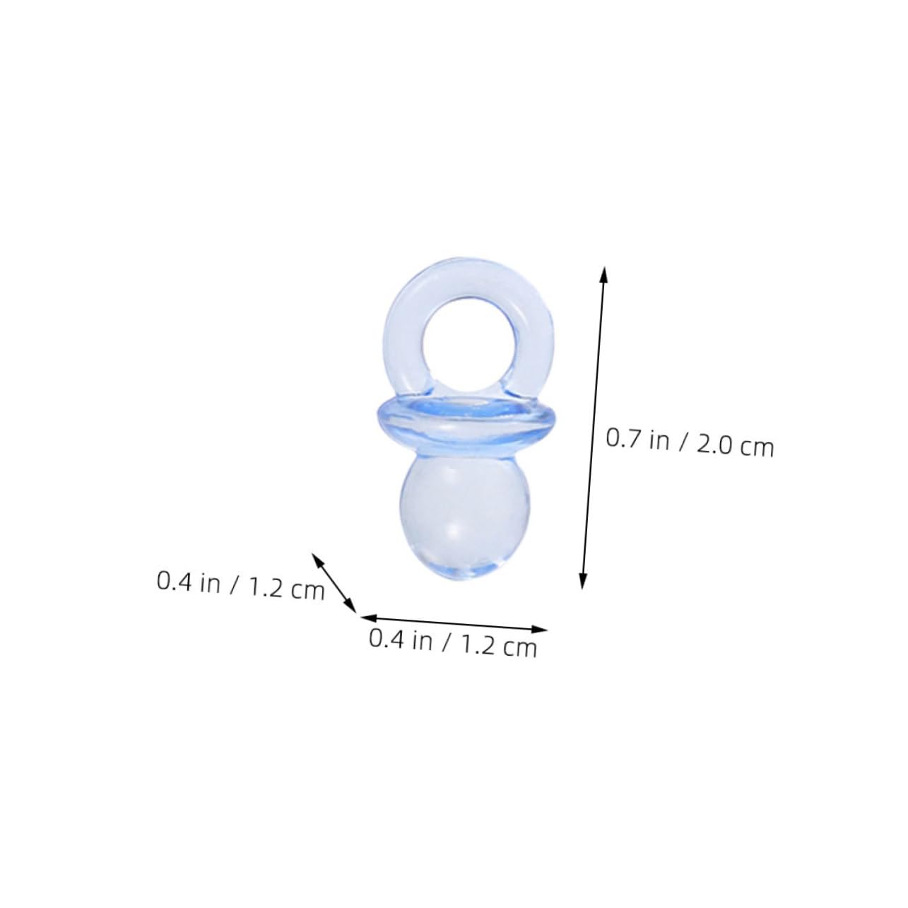 VICASKY Baby Pacifier for Boy/Girl 150pcs Small Acrylic Pacifiers for Baby Shower Pink Bulk Pack