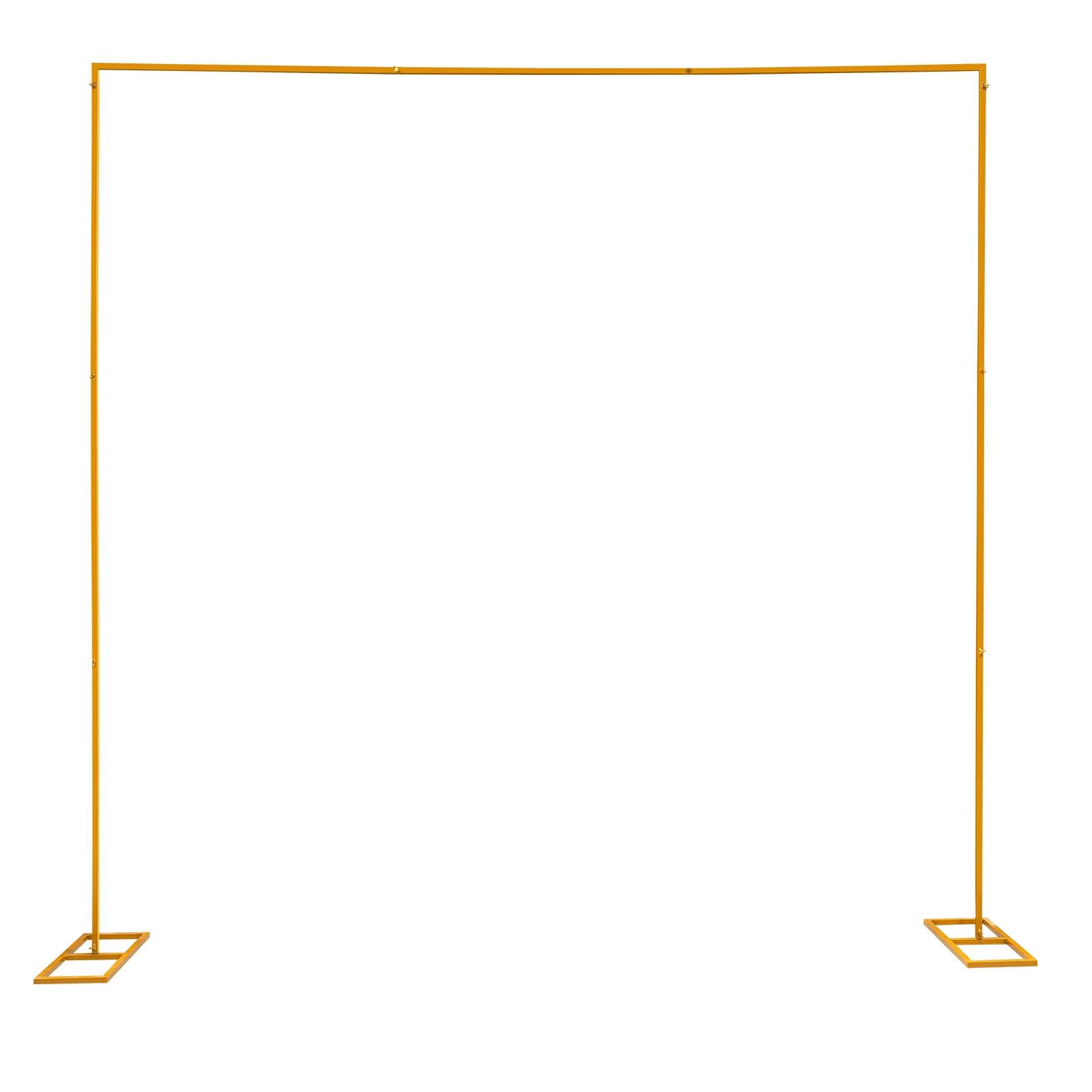 MINRS Arco di nozze in metallo, 3,0 x 3,0 m, altezza regolabile 1,09 – 1,97 – 3 m, può essere decorazione fai da te, per matrimoni, anniversari, feste di compleanno, laurea, proposte di matrimonio