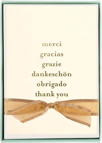 Image of Graphique Box of Cards, Thank You Languages - Includes 10 Cards with Matching Envelopes and Storage Box, Cute Stationery Made of Durable Heavy Cardstock, Cards Measure 3.25 inch x 4.75 inch (L1542CB)