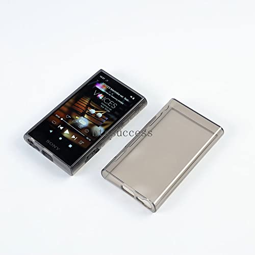 Soft Clear Tpu Protective Shell Skin Case Cover For Sony Walkman Nw-A300 Series Nw-A306 Nw-A307 (Clear Black Case And Glass) #TOP1