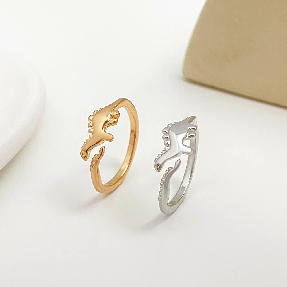 COLORFUL BLING Butterfly Knuckle Stacking Rings Set Knuckle Heart Lightning Dinosaur Adjustable for him and her Couples Friendship Best Friends Matching Promise Love Wedding Jewelry