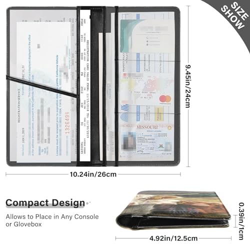 Organizador para Documentos de Auto PU miniatura 3