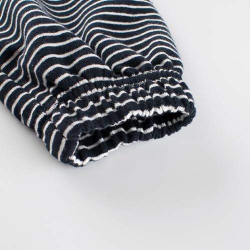 BILIKEYU Toddler Little Boys Striped Jacket Long Sleeve Zip Up Hooded Outwear Coats with Pockets for Kids 1 to4