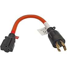 FC-L15262T Male NEMA L15-20P Generator Lock Plug to Female NEMA 6-20R 3 Prong Receptacle Adapter Output 20Amp 250Volt