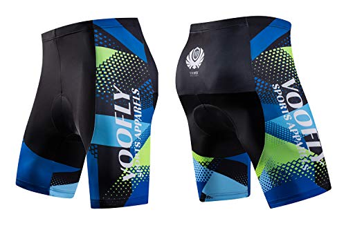 image for voofly Padded Bike Shorts for Men Mountain Biking Clothing Bicycle Cyc