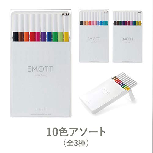 Image of Uni Mitsubishi Water-Based Pen EMOTT 10 Color PEM-SY10C No2