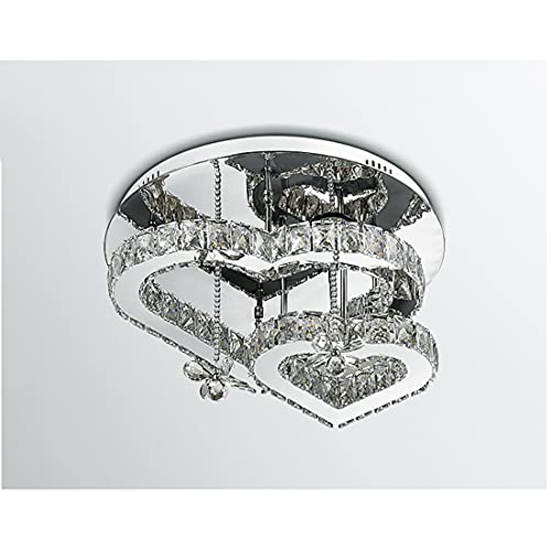 Plafonnier LED cristal 36W dimmable avec télécommande pour chambre - 3