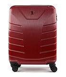Wenger Pegasus Carry-On Reisegepäck mit Rollen, Zahlenschloss, 39 l, Handgepäck Damen Herren, Business Reisen, 20x40x54, Rot, 610124