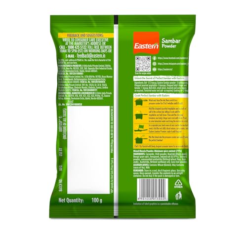 Image of Eastern Sambar Powder | No Added Preservatives | Prepare Delicious Sambar At Home | 100g (Pack of 2)