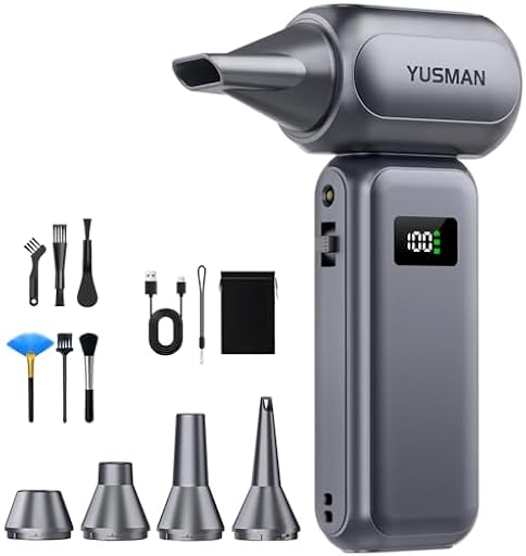 YUSMAN Soplador de Polvo Eléctrico con 350000 RPM,Soplador de Aire Comprimido Turbo de Alto Rendimiento con Control de Velocidad 0–100 y Luz LED,Potencia para Limpieza de Auto,Electrónica y Outdoor | Ya disponible en tu tienda friki favorita! En mundofriki.es! YUSMAN Soplador de Polvo Eléctrico con 350000 RPM,Soplador de Aire Comprimido Turbo de Alto Rendimiento con Control de Velocidad 0–100 y Luz LED,Potencia para Limpieza de Auto,Electrónica y Outdoor | Ya disponible en tu tienda friki favorita! En mundofriki.es!